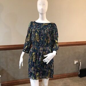 Vintage DVF floral mini dress size 8
